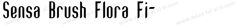 Sensa Brush Flora Fi字体转换